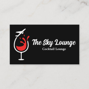 Carte De Visite Logo du vin de l'avion