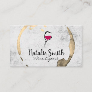 Carte De Visite Logo du vin moderne Tige à vin