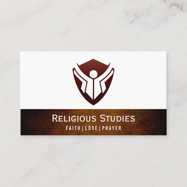 Carte De Visite Logo Education (Texture Vintage) (Devant)