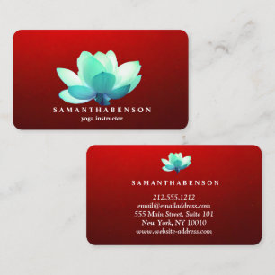 Carte De Visite Logo Élégant Aquarelle Zen Yoga Santé Guérison