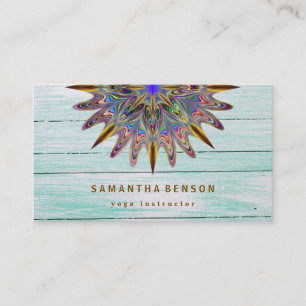 Carte De Visite Logo élégant de fleur de lotus en aquarelle pour e