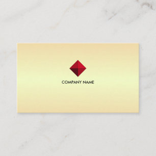 Carte De Visite Logo élégant et modifiable en diamant sur les tons