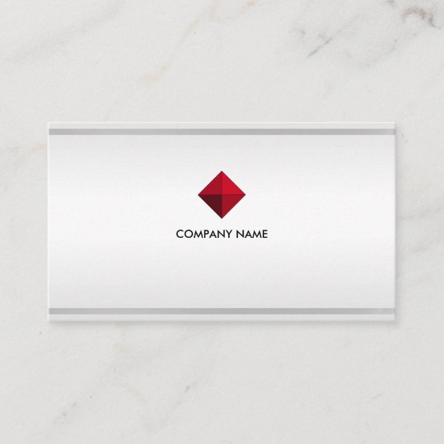 Carte De Visite Logo élégant et modifiable sur les tons et rayures (Devant)