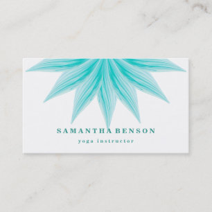 Carte De Visite Logo élégant Lotus Flower Yoga