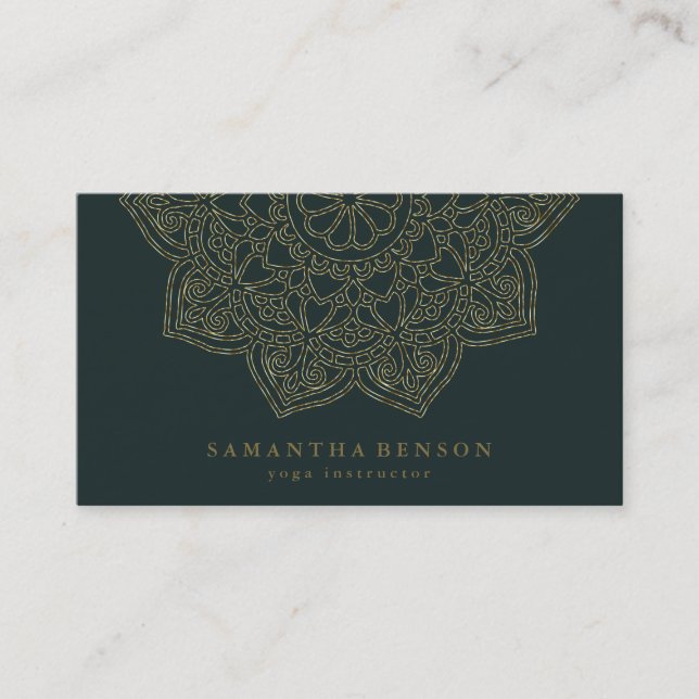 Carte De Visite Logo élégant Lotus Flower Yoga (Devant)