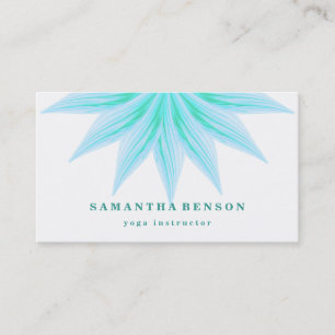 Carte De Visite Logo élégant Lotus Flower Yoga