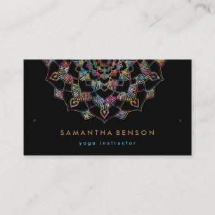 Carte De Visite Logo élégant Lotus Flower Yoga