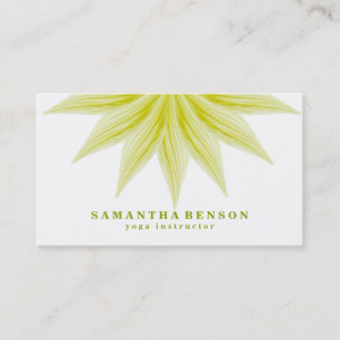 Carte De Visite Logo élégant Lotus Flower Yoga