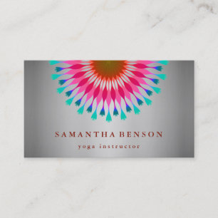 Carte De Visite Logo élégant Lotus Flower Yoga