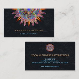 Carte De Visite Logo élégant Lotus Flower Yoga