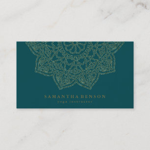 Carte De Visite Logo élégant Lotus Flower Yoga