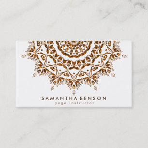 Carte De Visite Logo élégant Lotus Flower Yoga