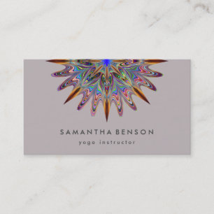 Carte De Visite Logo élégant Lotus Flower Yoga