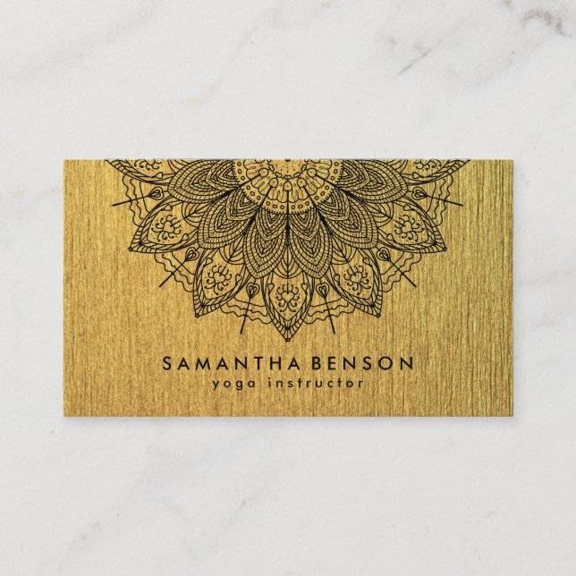 Carte De Visite Logo élégant Lotus Flower Yoga (Devant)