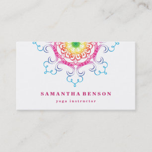Carte De Visite Logo élégant Lotus Flower Yoga