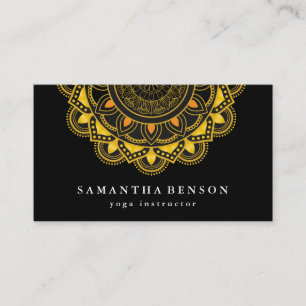 Carte De Visite Logo élégant Lotus Flower Yoga