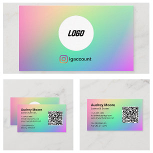 Carte De Visite Logo Élégant Minimaliste Lash Brows