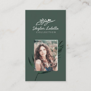 Carte De Visite Logo et chasseur de photos Floral Moderne