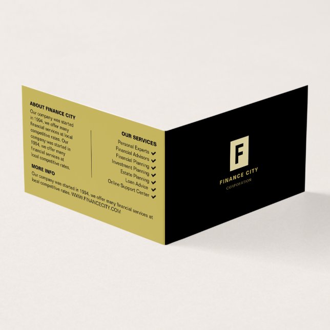 Carte De Visite Logo et photo personnalisés, affaires et finances (Extérieur)