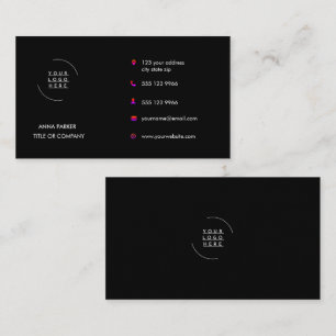 Carte De Visite Logo et texte personnalisés