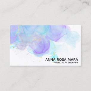 Carte De Visite *~* Logo Ethereal QR Abstrait AP46 Parties scintil