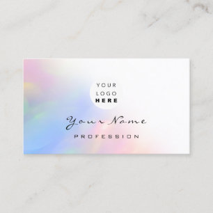 Carte De Visite Logo Eyelash maquillage ongles cheveux Holographe 