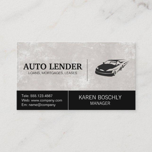 Carte De Visite Logo Fast Car (Devant)