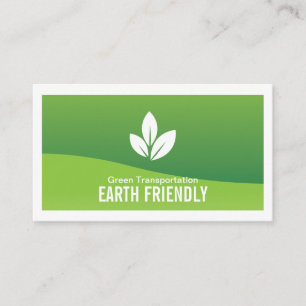 Carte De Visite Logo Feuille écologique