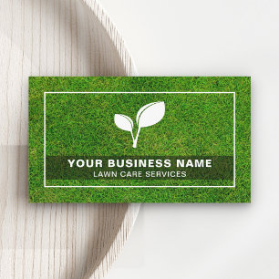 Carte De Visite Logo Feuille Jardinage Paysagisme Entretien de Pel