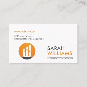Carte De Visite Logo Finance   Agent immobilier   Réalisateur