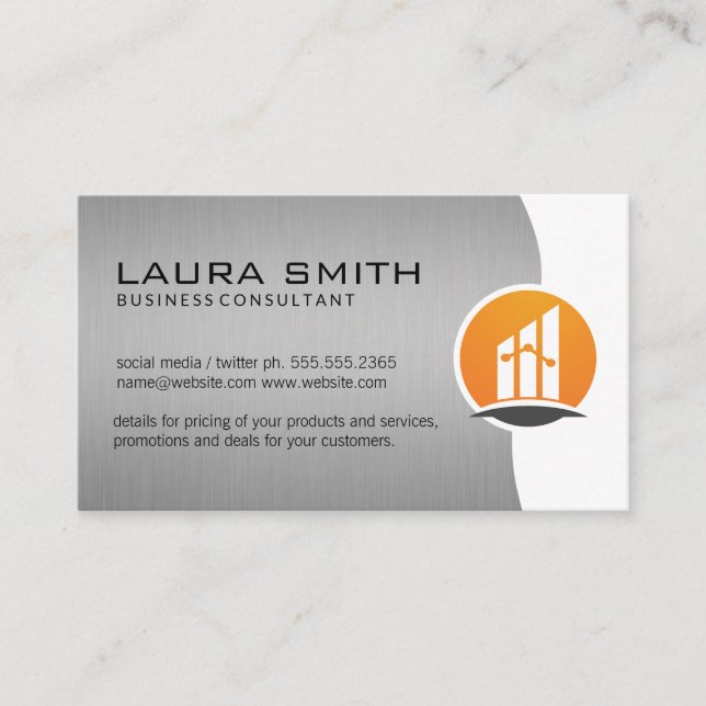 Carte De Visite Logo Finance | Entreprise | Réalisateur (Devant)