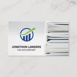 Carte De Visite Logo Finance Livres de comptabilité de l'expert-