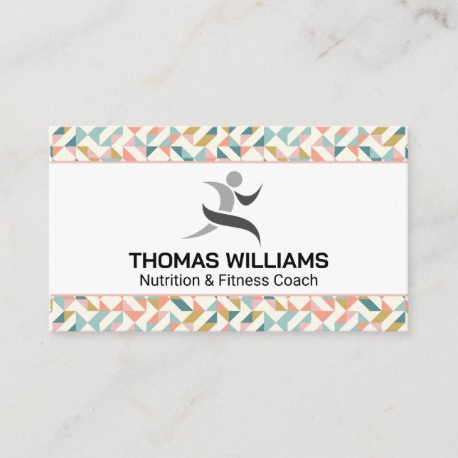 Carte De Visite Logo Fitness moderne (Devant)