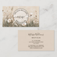 Carte de visite logo Fleurs sauvages