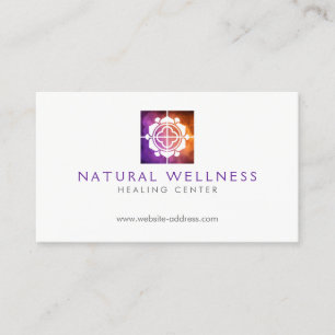 Carte De Visite Logo Floral Abstrait moderne Wellness