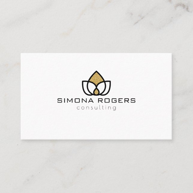 Carte De Visite Logo géométrique simple professionnel (Devant)