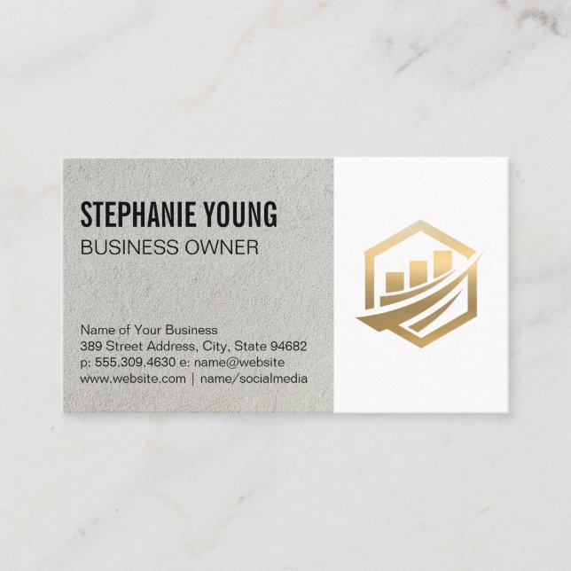 Carte De Visite Logo Gold Corporate (Devant)