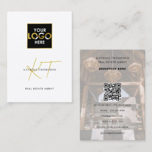 Carte De Visite Logo Gold Realtor pour Realtor Immobilier Professi