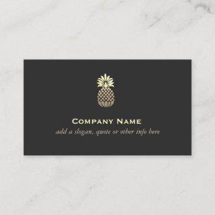Carte De Visite Logo Gradient Gold Pineappa Générique -1