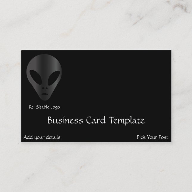 Carte De Visite Logo Grays Ancien Alien (Devant)