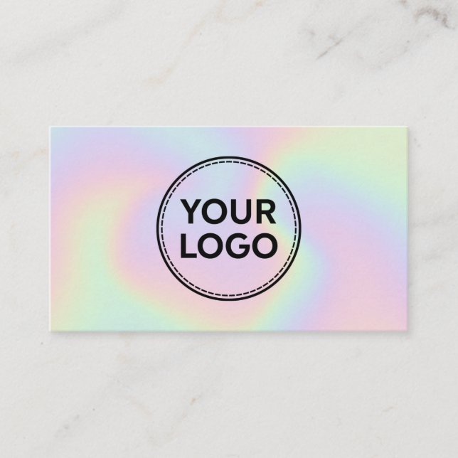 Carte De Visite Logo holographique personnalisé simple tout servic (Devant)
