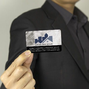 Carte De Visite Logo immobilier de construction architecturale