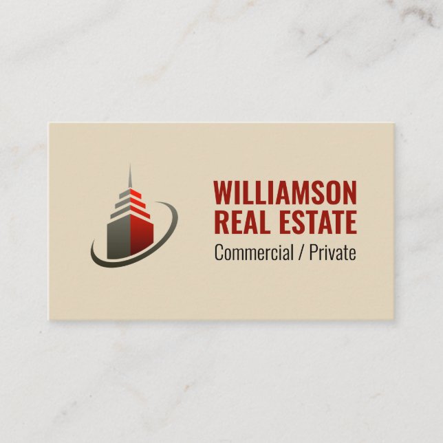 Carte De Visite Logo Immobilier de maison hypothécaire (Devant)