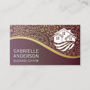 Carte De Visite Logo Immobilier de maison hypothécaire