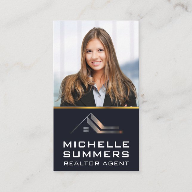 Carte De Visite Logo immobilier | Entreprise (Devant)