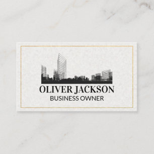Carte De Visite Logo immobilier   Schéma de construction