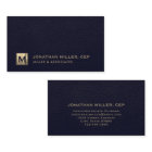 Logo initial de luxe professionnel bleu