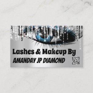 Carte De Visite Logo Lashes Maquillage 6 Punch Silver Driver Code 