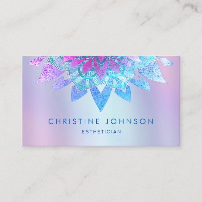Carte De Visite logo lotus pourpre (Devant)