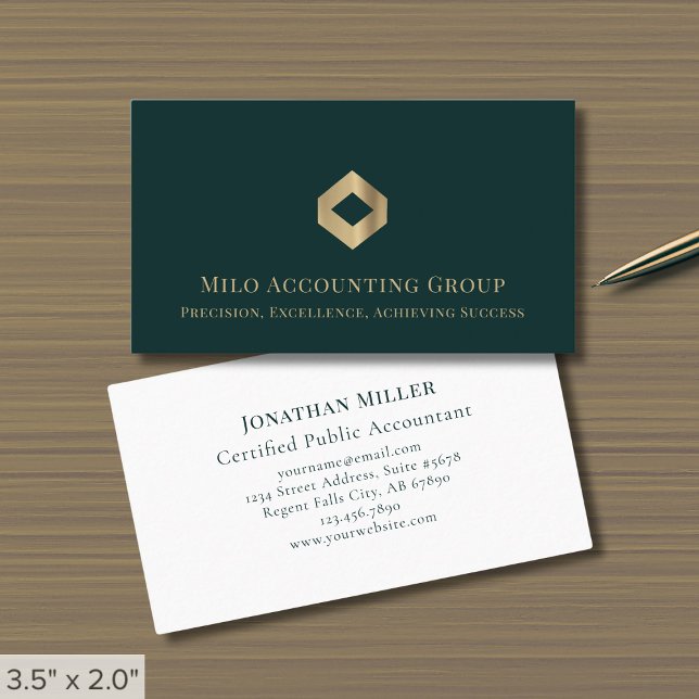 Carte De Visite Logo Luxe Simple (Créateur téléchargé)